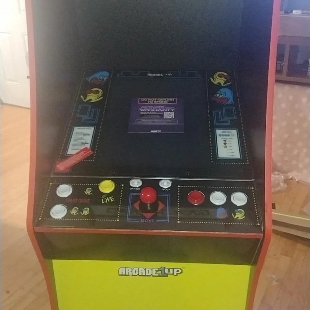 Arcade 1Up Classic Console - Black, Red, and Yellow